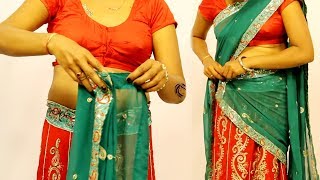 How to Wear a Half Saree and Look Stunning  New look [upl. by Sublett]