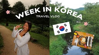 KOREA VLOG 🇰🇷 exploring South Korea shopping eating oliveyoung cafes  REALISTIC [upl. by Namrac]