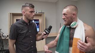 Exclusive Conor McGregor Interview after Floyd Mayweather fight [upl. by Divad]