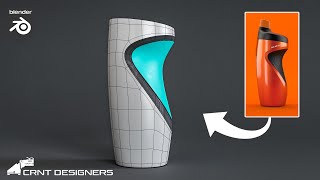 How to model this bottle design  blender subdivision surface modeling [upl. by Enahs]