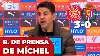 MÍCHEL RUEDA DE PRENSA completa hoy tras el GIRONA 3  REAL VALLADOLID 0  LALIGA [upl. by Nanyt]