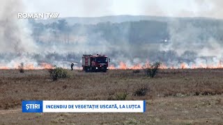 VIDEO  Incendiu de vegetație uscată la Luțca [upl. by Zeugirdor]