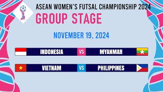 Group stage Matchday 4 Results  ASEAN Womens Futsal Championship 2024 [upl. by Laughry]