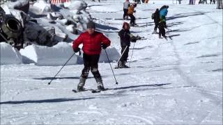 Pizza snow plough skiing funny ski video [upl. by Yong190]