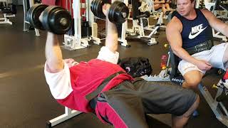 Chest Workout in Hokksund Norge with Strongman Ole Martin [upl. by Crawford]