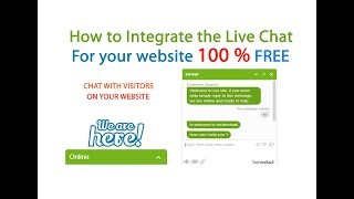 How to Integrate the Live Chat for your website 100  FREE [upl. by Blum]