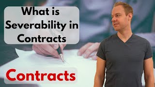 What is a severability clause in contracts How are they useful to you in your contracts [upl. by Eicrad]