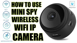 How to use Mini Spy IP Camera Wireless WiFi HD 1080P Hidden Home Security Night [upl. by Chalmers]