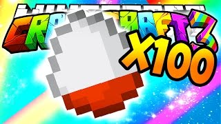 Minecraft Crazy Craft 30 100 Suprise Egg Opening Surprise Egg Mod 77 [upl. by Retsam]