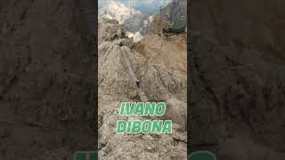 Dolomity Ivano DibonaFerrata mountains climbing adventure dolomites travel hiking [upl. by Nelaf]