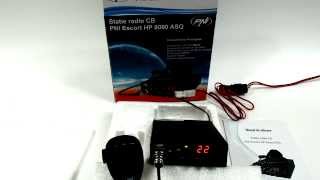 Statie radio CB PNI Escort HP 8000 ASQ  Prezentare unboxing Testare [upl. by Aikar]