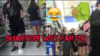 Sharter WET Farts Flatulence Friday EP 21 Fart Sounds Mad woman in walmart [upl. by Fayth]