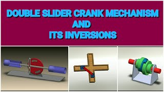 DOUBLE SLIDER CRANK MECHANISM AND ITS INVERSION SCOTCH YOKEELLIPTICAL TRAMMELOLDHAM COUPLING [upl. by Worrad99]