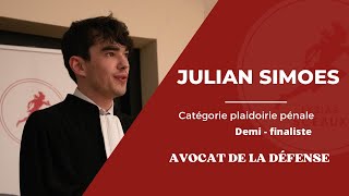 Julian SIMOES  Demi Finale Lysias Sceaux 2023  Plaidoirie Pénale [upl. by Des]