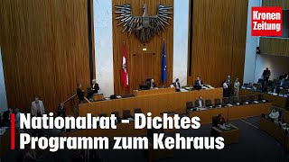 Nationalrat  Dichtes Programm zum Kehraus  kronetv NEWS [upl. by Dante]