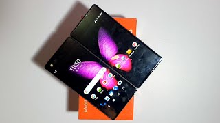 ZTE Axon M Foldable phone unboxing 2021 [upl. by Yaner]