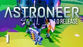 Astroneer Update 10  1  DANCE PARTY  4 Player Gameplay [upl. by Efrem986]