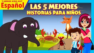 Las 5 mejores historias para niños  Las mejores historias para niñas  Vídeos para niños [upl. by Yelsgnik151]