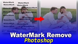 How to remove watermark in photoshop [upl. by Nosyla]