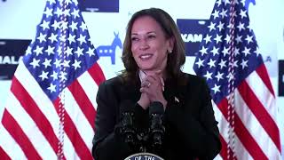 Harris hits at Trumps criminal record in first campaign speech  REUTERS [upl. by Adnauqaj654]