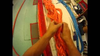 How to splice eight strand rope [upl. by Aihcsrop]