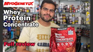 Myogenetix Whey Protein Concentrate  Full Review  High Quality Protein [upl. by Akemehs]