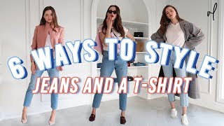 How To Style Jeans And A TShirt  Everyday Outfit Ideas [upl. by Voltz]