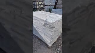 White Carrara broken marble tiles for mosaic purpose italianmarbles [upl. by Dyann]