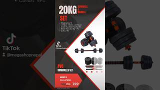 20kg Adjustable Dumbbell and Barbell Set Price in Nepal fitness homegymequipment dumbbell [upl. by Abelard]