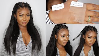 NEW CLEAR LACE CLEAN HAIRLINE Silky Straight Skin Melt Lace Front Wig  FT XRSBEAUTY [upl. by Adia798]