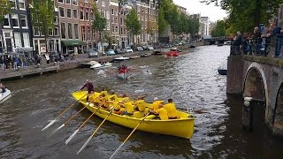 Grachtenrace 2016  Alle sloepen  Sloeproeien Amsterdam [upl. by Ethelstan200]