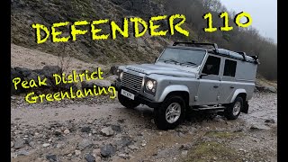 Greenlanes of the Peak District in the Defender 110 And a Winter Camp [upl. by Gillette]