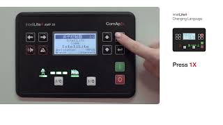InteliLite4 Controller Changing Language [upl. by Inod867]