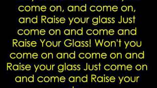 pink raise your glass lyrics [upl. by Aurora]