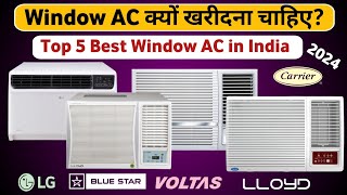 Top 5 Best Window AC in India 2024🔥🔥Best Window AC 2024🔥🔥AC Buying Guide [upl. by Esilahs]