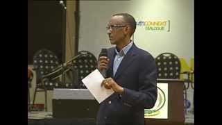 Youth Connekt dialogue  Rwandan Youth Meet President Kagame Kigali 30 June 2013 [upl. by Joeann]