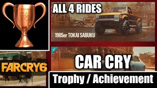 Far Cry 6 Car Cry Trophy Guide [upl. by Airdnoed]