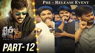 Khaidi No 150 Pre Release Event Part 12  Megastar Chiranjeevi  Kajal Aggarwal  V V Vinayak [upl. by Christoffer]