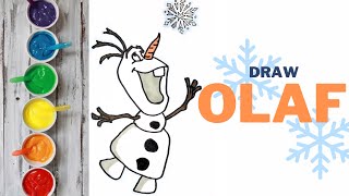 Sweet Olaf from Frozen frozen olaf disney disneyjunior waltdisneyworld art viral [upl. by Barnie656]