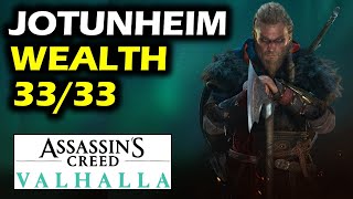 Jotunheim All Wealth Chests Locations  Assassins Creed Valhalla [upl. by Ailero238]