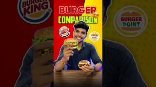 Burger King vs Burger Point  Burger 🍔 Comparison 😱😍 burger trending shorts youtubeshorts [upl. by Llerrot]