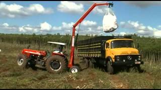 GUINCHO PARA COLHEITA DA MANDIOCA COM DESARME DE SACOLÃO  VISANORTE IMPLEMENTOS AGRÍCOLA [upl. by Dugald]