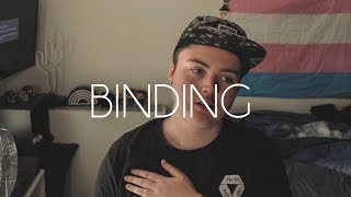 Binding safely swimming kt tape binders  FTM transgender [upl. by Calendre]