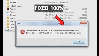 How to fix setup files are corrupted or incompatible with version of setup obtain a new copy [upl. by Fiona]