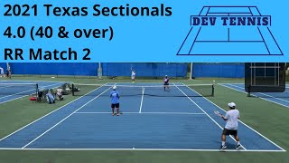 USTA League  2021  Sectional  Men 40 40 amp Over  Dallas vs Corpus Christi  Doubles 3 [upl. by Louise650]