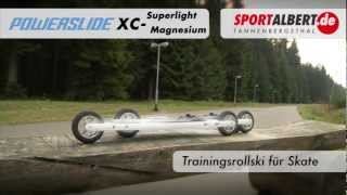 RollskiSkiroller Powerslide XC Superlight Magnesium 201213 von wwwsportalbertde [upl. by Reyotal]