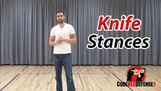 Knife Defense Stances and Psychology [upl. by Nilek]