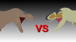 zhuchengtyrannus vs tarbosaurus stick nodes [upl. by Hausmann370]