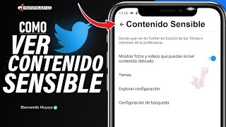 Cambiar CONFIGURACION de Twitter para VER Contenido SENSIBLE 🔵 [upl. by Natsyrt]