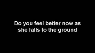 Red Jumpsuit Apparatus Face Down As She Falls To The Ground With Lyrics [upl. by Anahsak]